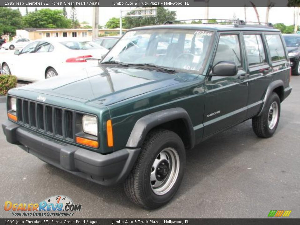 1999 Jeep Cherokee SE Forest Green Pearl / Agate Photo #5