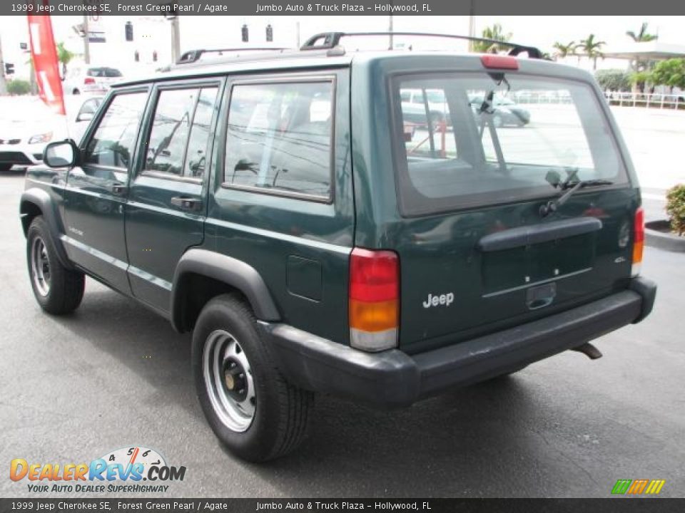 1999 Jeep Cherokee SE Forest Green Pearl / Agate Photo #7