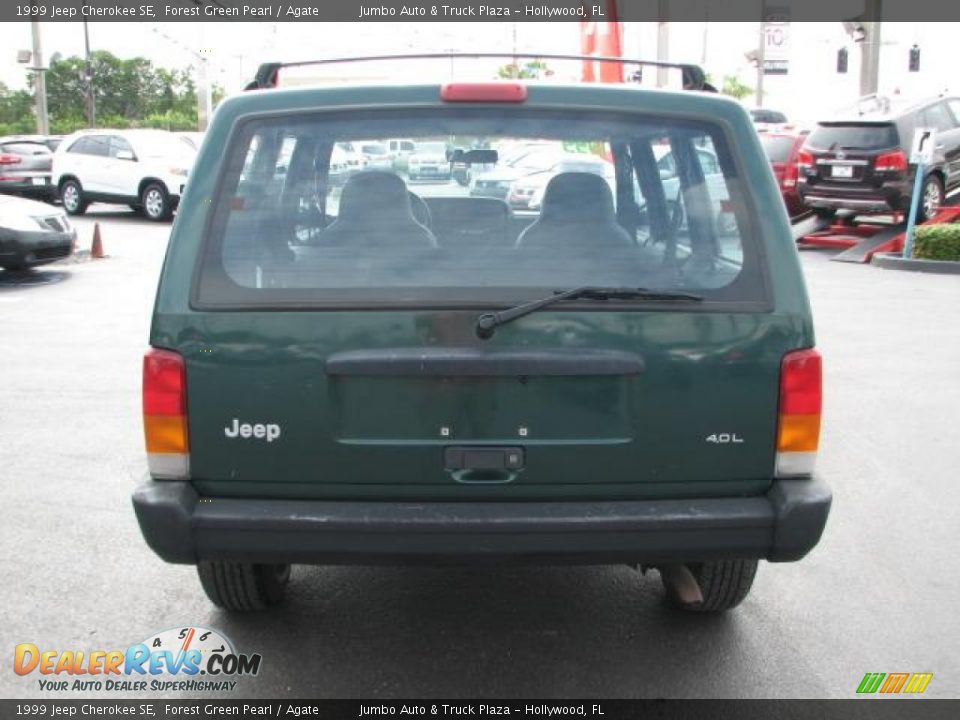 1999 Jeep Cherokee SE Forest Green Pearl / Agate Photo #8