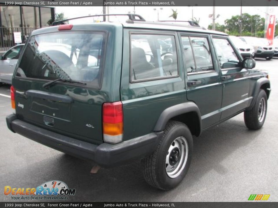 1999 Jeep Cherokee SE Forest Green Pearl / Agate Photo #9