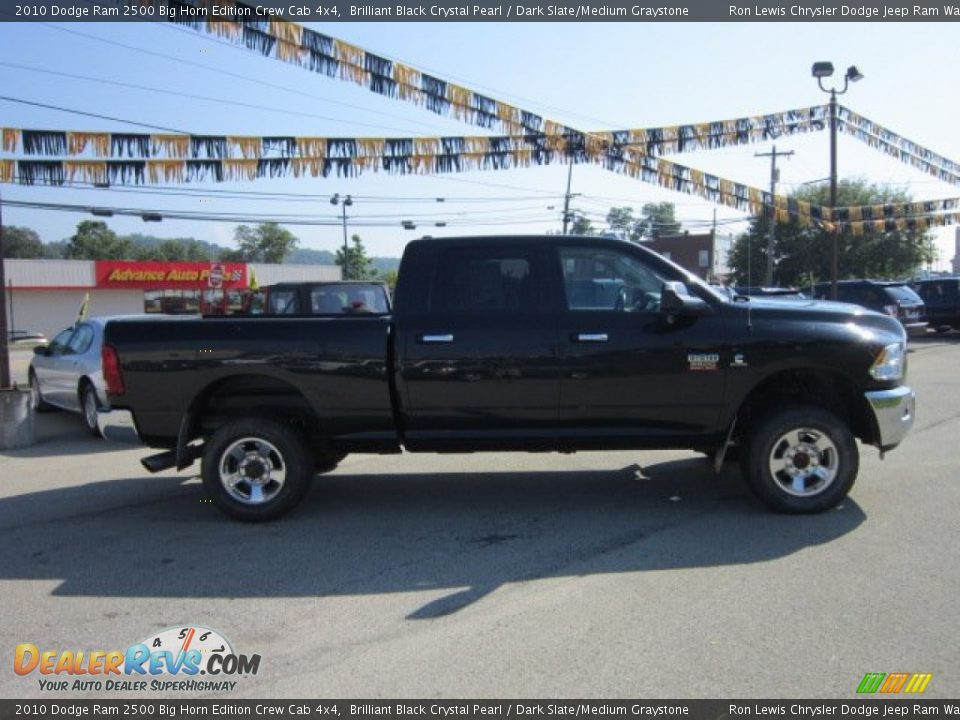 2010 Dodge Ram 2500 Big Horn Edition Crew Cab 4x4 Brilliant Black Crystal Pearl / Dark Slate/Medium Graystone Photo #6