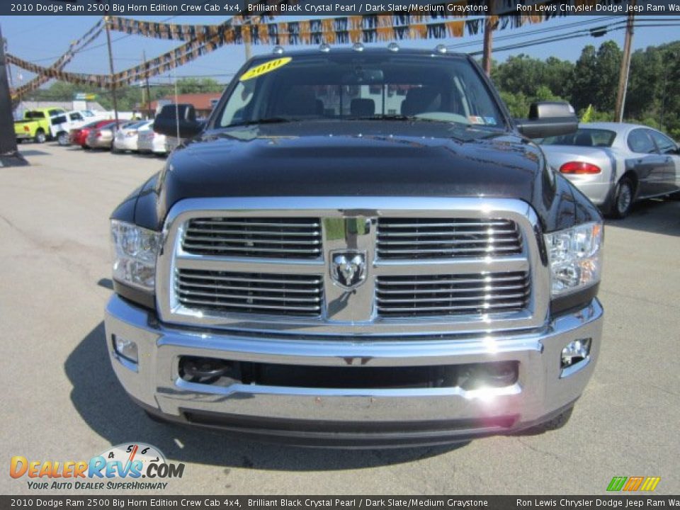 2010 Dodge Ram 2500 Big Horn Edition Crew Cab 4x4 Brilliant Black Crystal Pearl / Dark Slate/Medium Graystone Photo #8