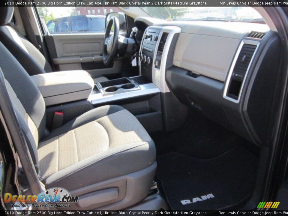 2010 Dodge Ram 2500 Big Horn Edition Crew Cab 4x4 Brilliant Black Crystal Pearl / Dark Slate/Medium Graystone Photo #21