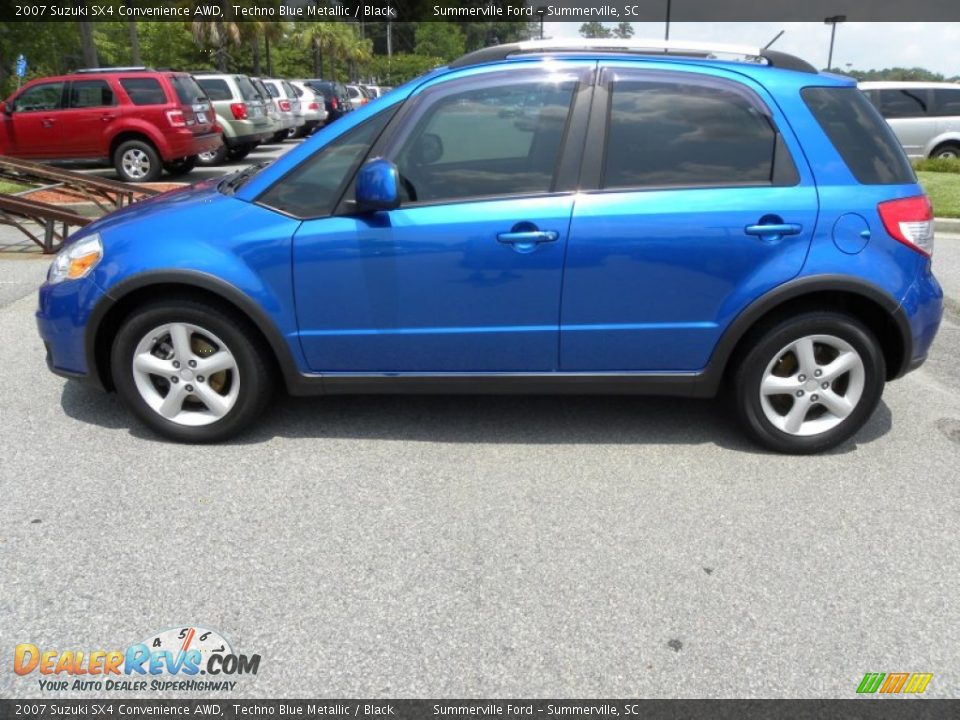Techno Blue Metallic 2007 Suzuki SX4 Convenience AWD Photo #2
