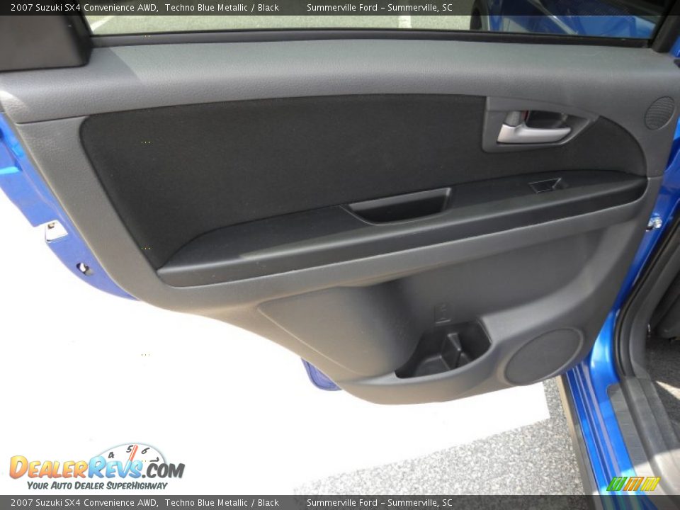 2007 Suzuki SX4 Convenience AWD Techno Blue Metallic / Black Photo #7