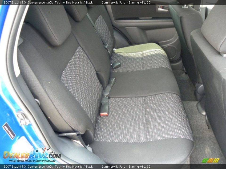 2007 Suzuki SX4 Convenience AWD Techno Blue Metallic / Black Photo #10