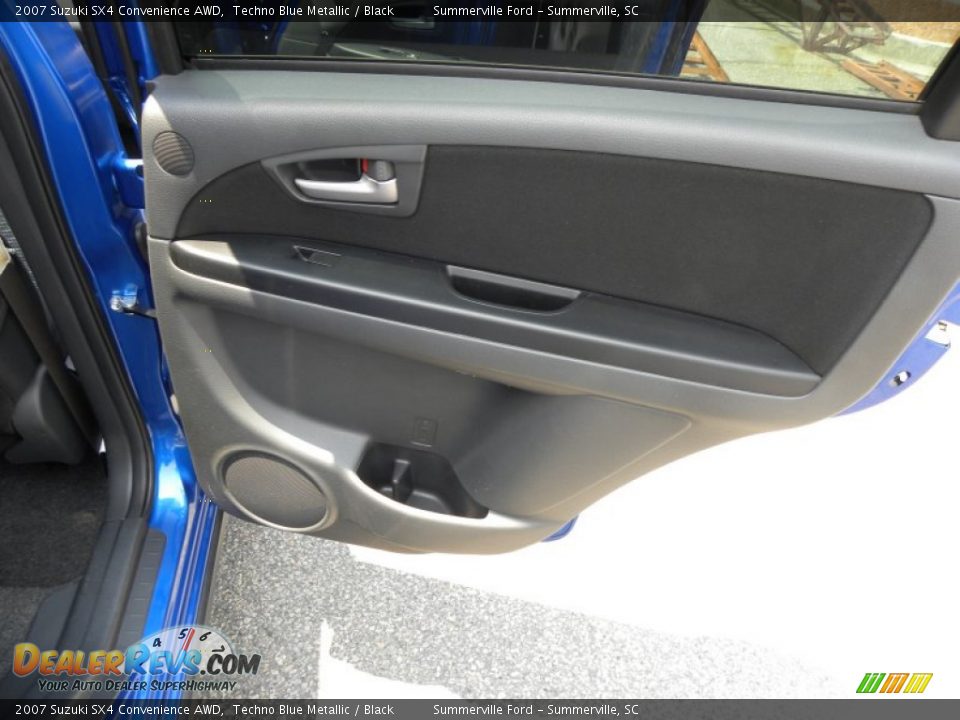 2007 Suzuki SX4 Convenience AWD Techno Blue Metallic / Black Photo #11
