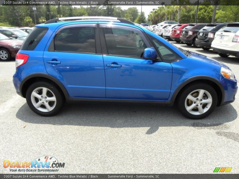 Techno Blue Metallic 2007 Suzuki SX4 Convenience AWD Photo #12