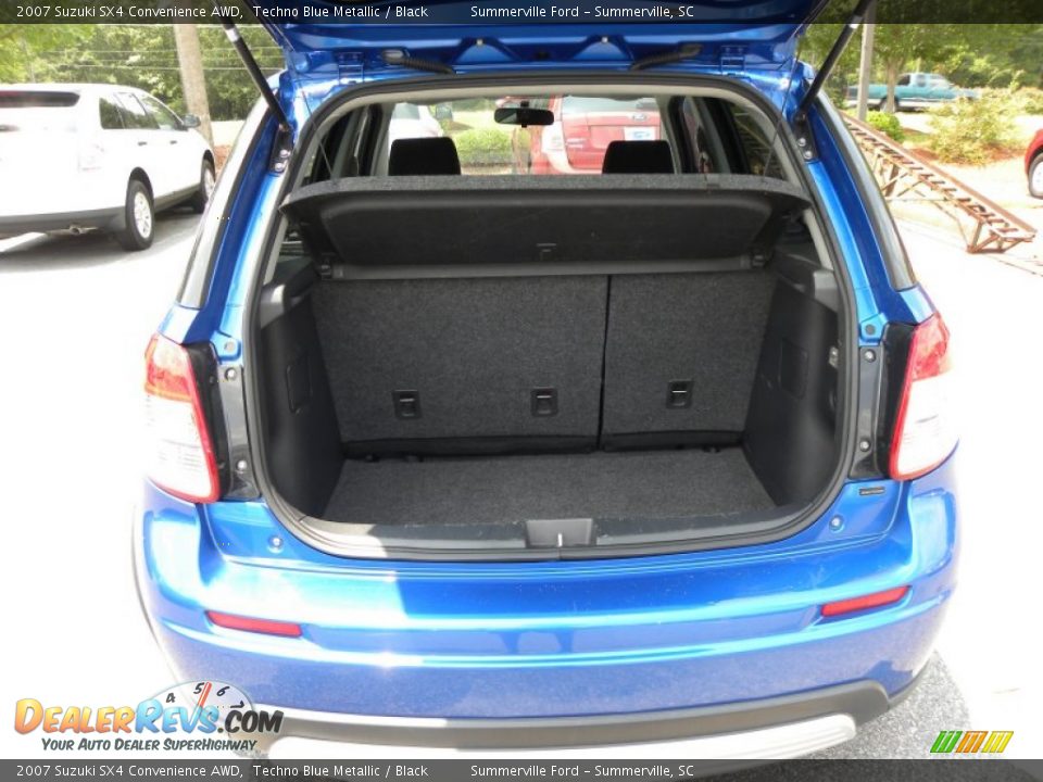 2007 Suzuki SX4 Convenience AWD Techno Blue Metallic / Black Photo #14