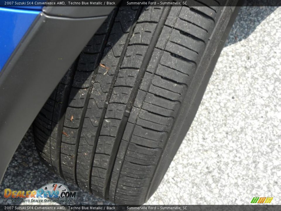 2007 Suzuki SX4 Convenience AWD Techno Blue Metallic / Black Photo #17