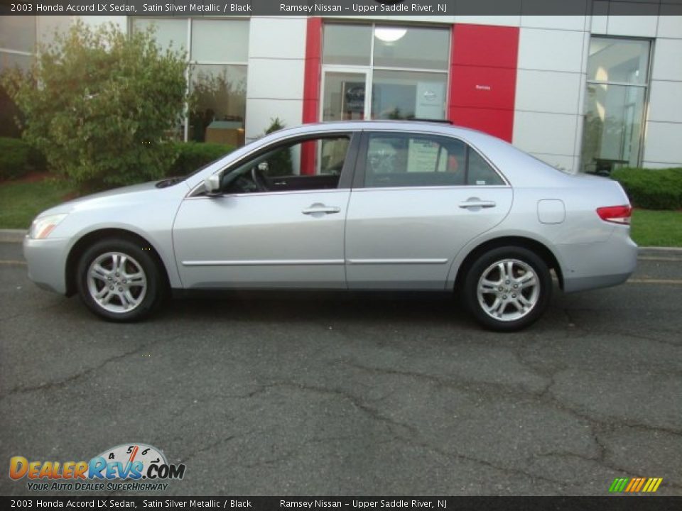 2003 Honda Accord LX Sedan Satin Silver Metallic / Black Photo #3