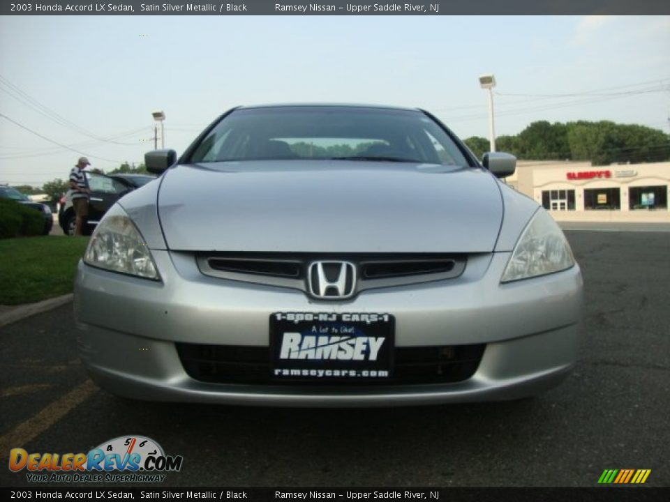 2003 Honda Accord LX Sedan Satin Silver Metallic / Black Photo #10
