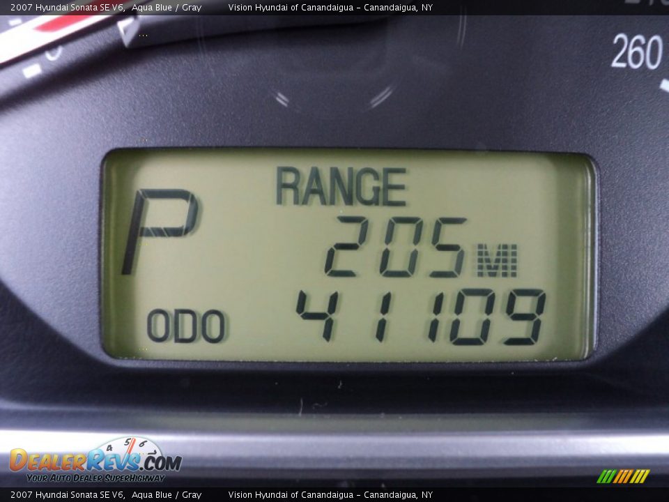 2007 Hyundai Sonata SE V6 Aqua Blue / Gray Photo #3