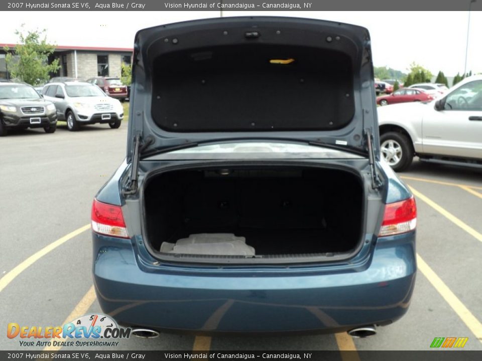 2007 Hyundai Sonata SE V6 Aqua Blue / Gray Photo #10
