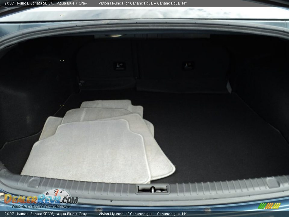 2007 Hyundai Sonata SE V6 Aqua Blue / Gray Photo #11