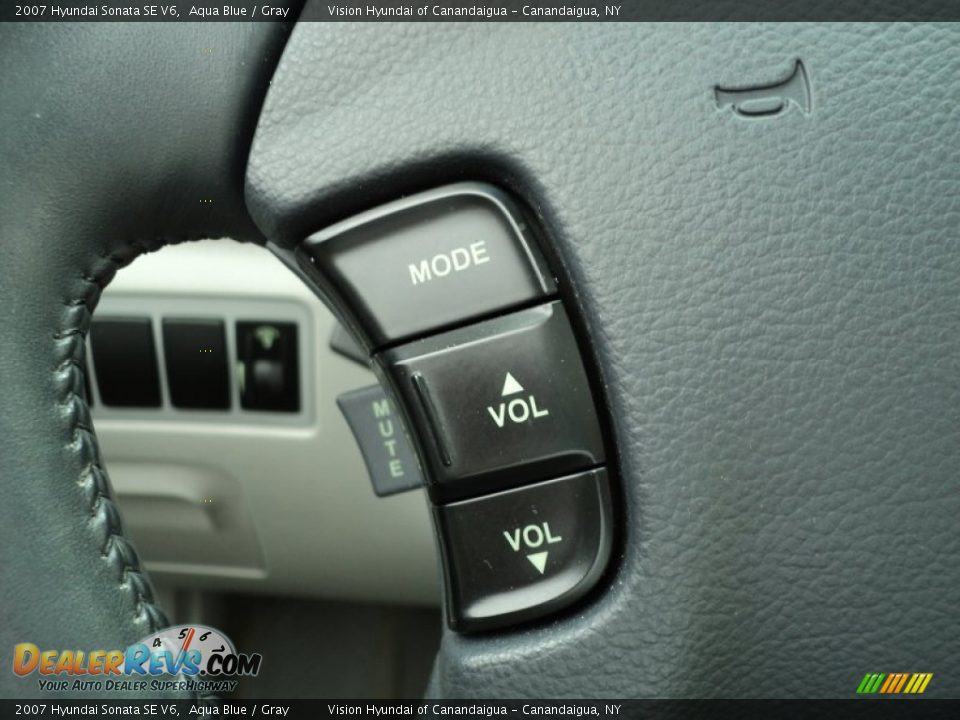 2007 Hyundai Sonata SE V6 Aqua Blue / Gray Photo #35