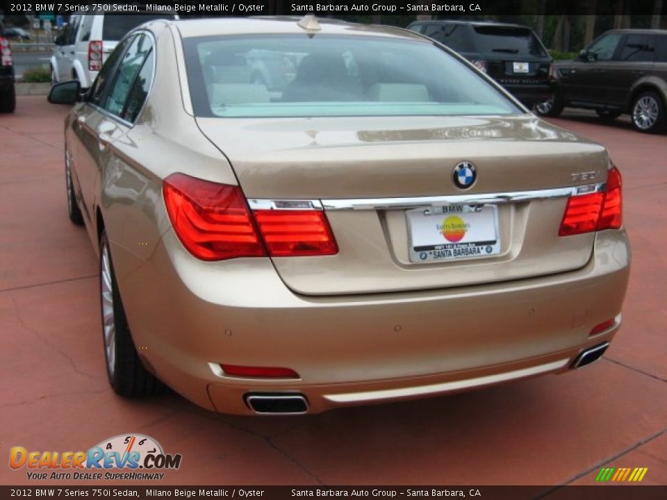 2012 BMW 7 Series 750i Sedan Milano Beige Metallic / Oyster Photo #3