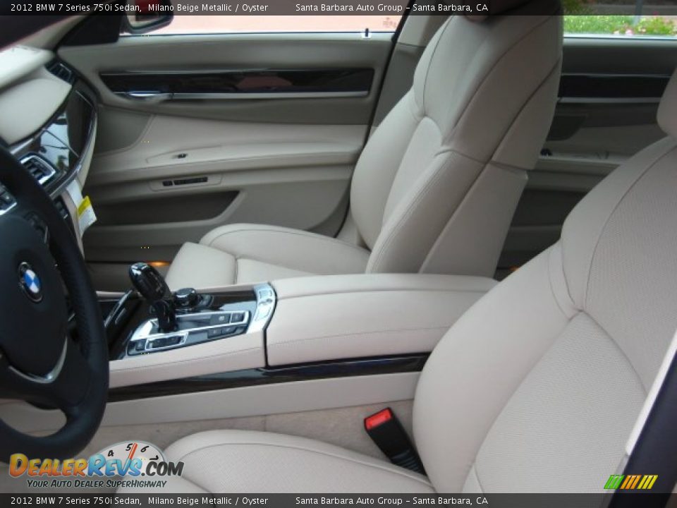 Oyster Interior - 2012 BMW 7 Series 750i Sedan Photo #5