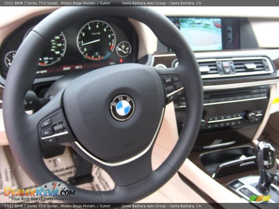 2012 BMW 7 Series 750i Sedan Steering Wheel Photo #6