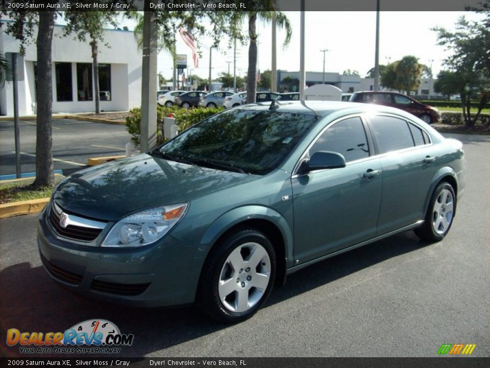 2009 Saturn Aura XE Silver Moss / Gray Photo #1