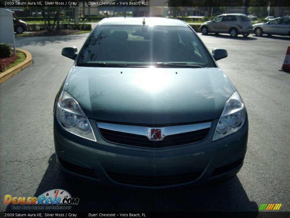 2009 Saturn Aura XE Silver Moss / Gray Photo #2