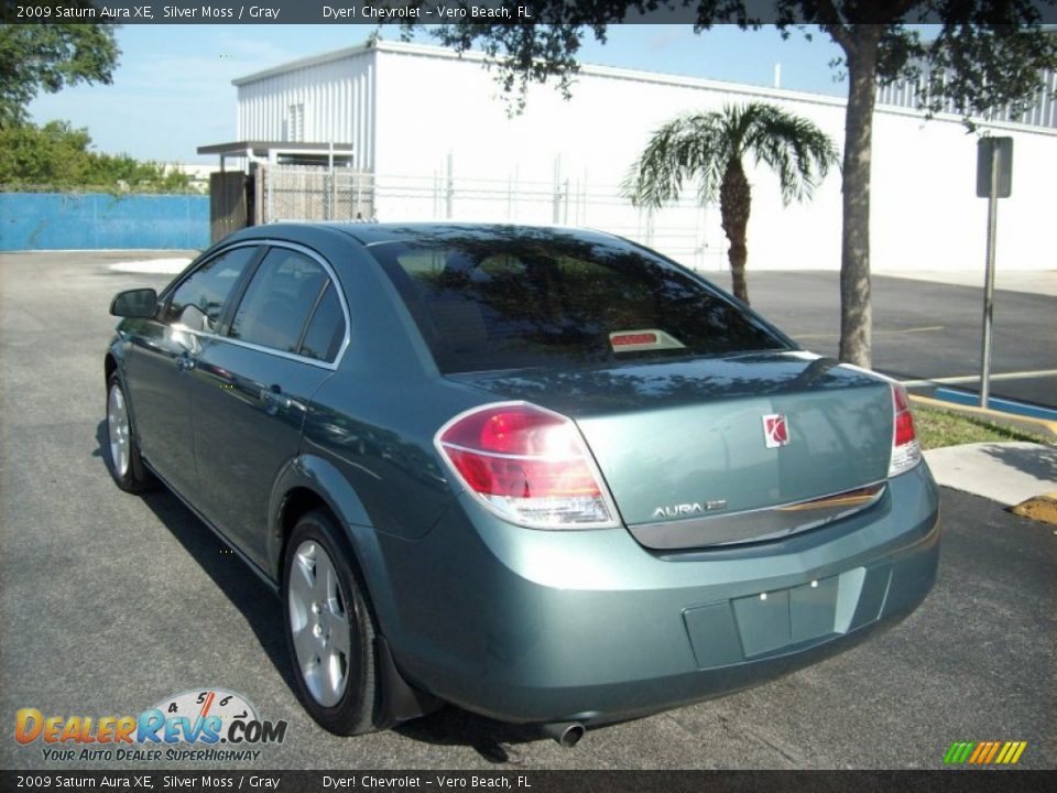2009 Saturn Aura XE Silver Moss / Gray Photo #4