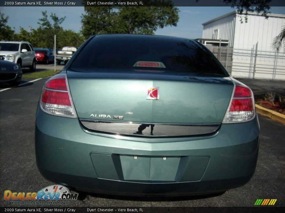 2009 Saturn Aura XE Silver Moss / Gray Photo #5