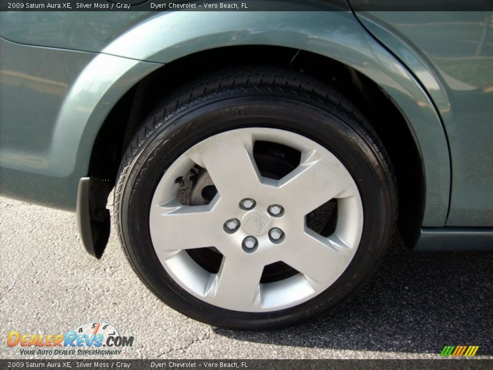 2009 Saturn Aura XE Silver Moss / Gray Photo #7