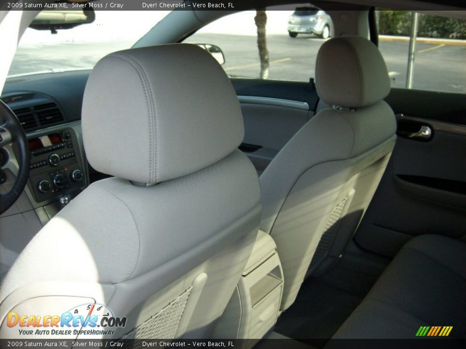 2009 Saturn Aura XE Silver Moss / Gray Photo #16