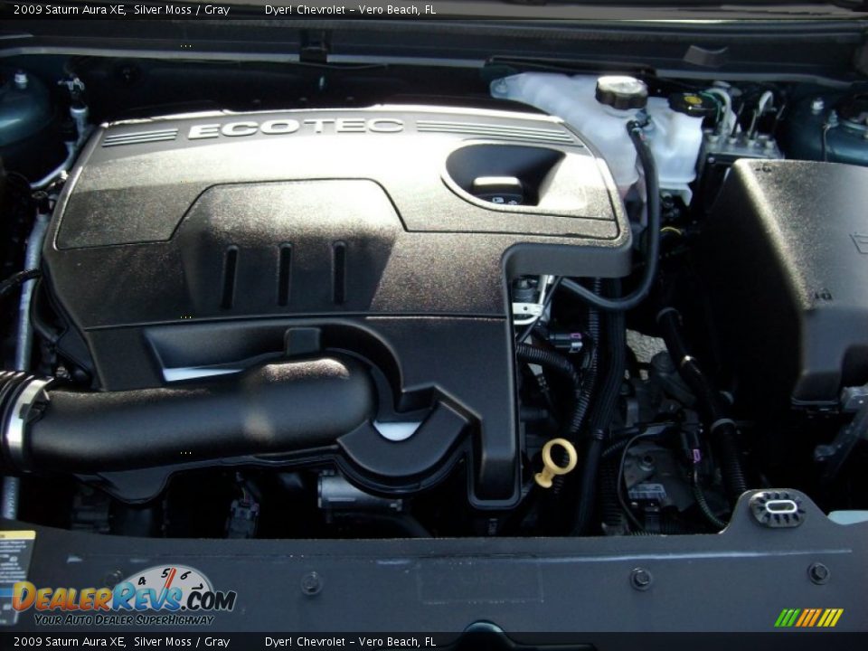 2009 Saturn Aura XE Silver Moss / Gray Photo #19