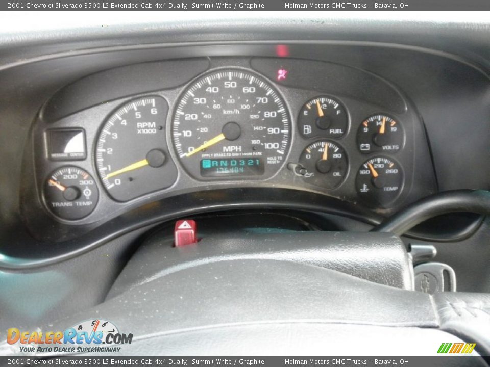 2001 Chevrolet Silverado 3500 LS Extended Cab 4x4 Dually Gauges Photo #7