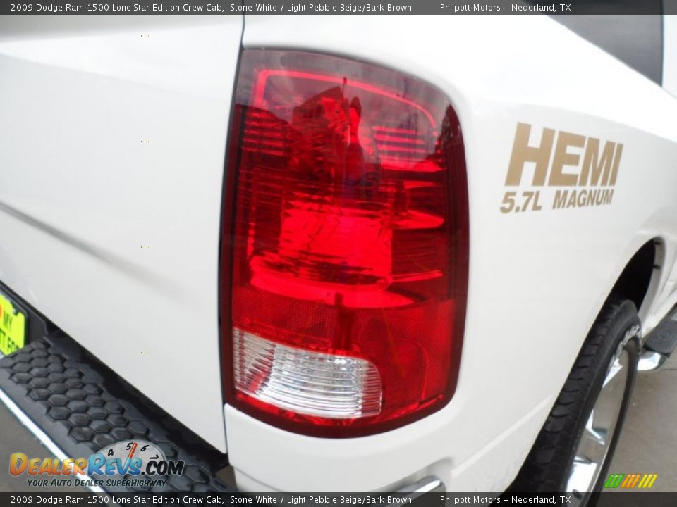 2009 Dodge Ram 1500 Lone Star Edition Crew Cab Stone White / Light Pebble Beige/Bark Brown Photo #24