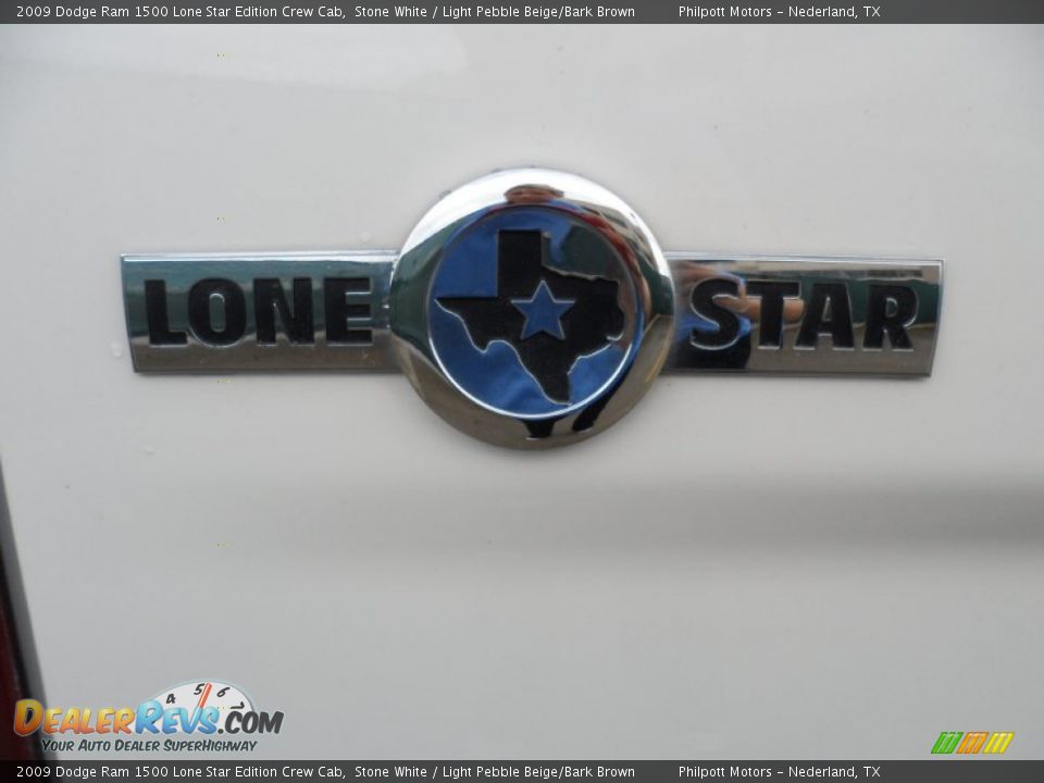 2009 Dodge Ram 1500 Lone Star Edition Crew Cab Stone White / Light Pebble Beige/Bark Brown Photo #26