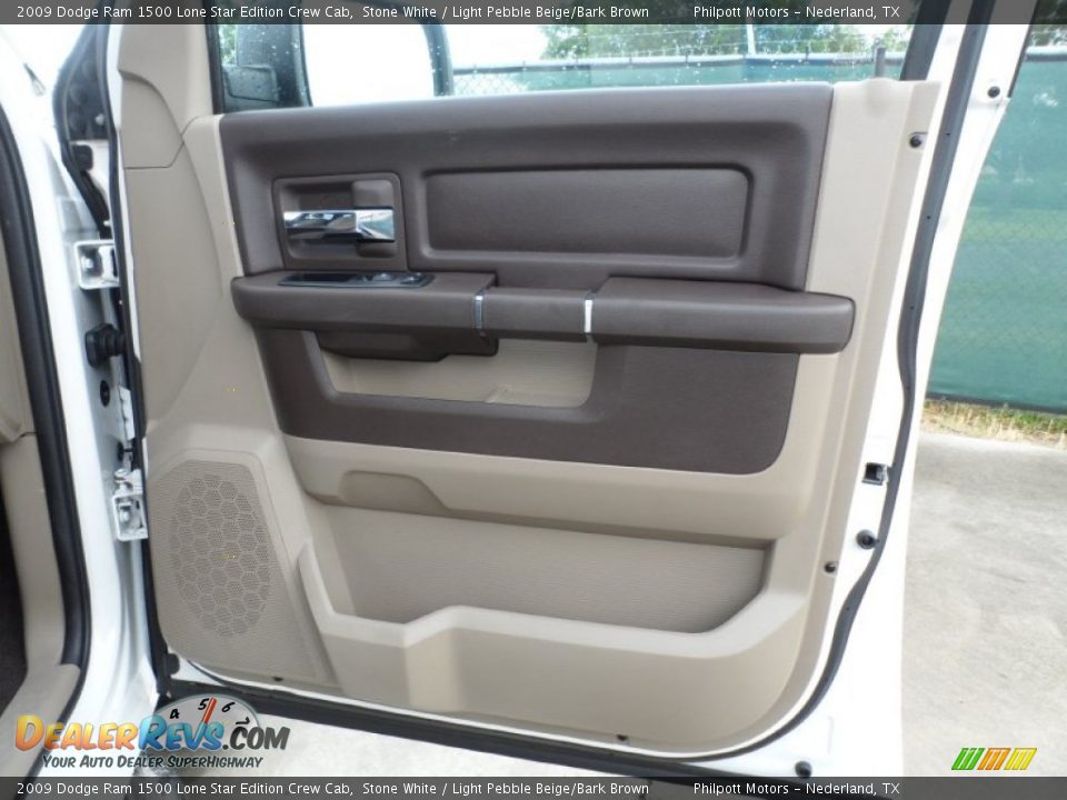 2009 Dodge Ram 1500 Lone Star Edition Crew Cab Stone White / Light Pebble Beige/Bark Brown Photo #29