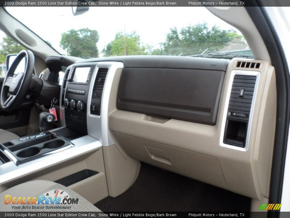 2009 Dodge Ram 1500 Lone Star Edition Crew Cab Stone White / Light Pebble Beige/Bark Brown Photo #30