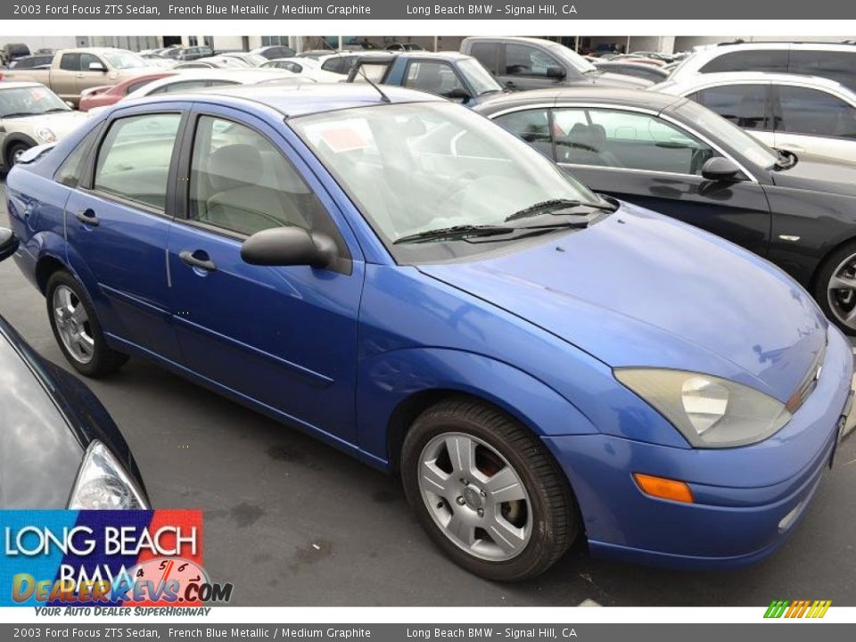 2003 Ford Focus ZTS Sedan French Blue Metallic / Medium Graphite Photo #1