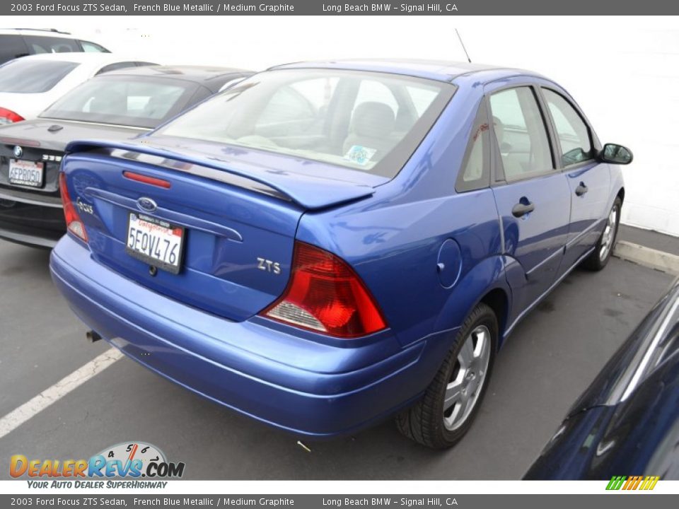 2003 Ford Focus ZTS Sedan French Blue Metallic / Medium Graphite Photo #3