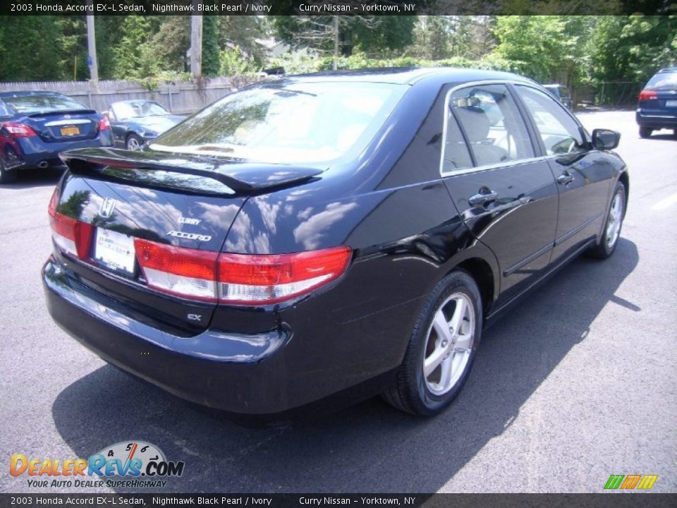 2003 Honda Accord EX-L Sedan Nighthawk Black Pearl / Ivory Photo #30