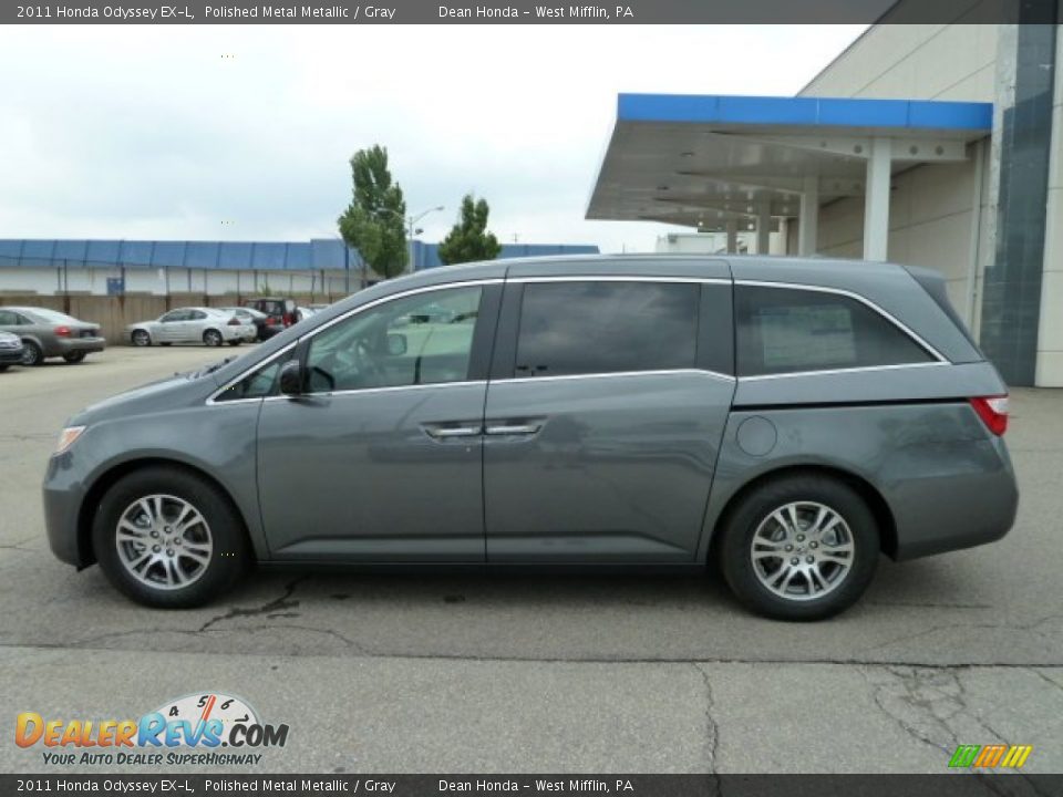 2011 Honda Odyssey EX-L Polished Metal Metallic / Gray Photo #2