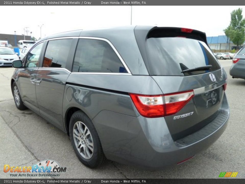 2011 Honda Odyssey EX-L Polished Metal Metallic / Gray Photo #3