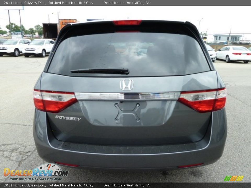 2011 Honda Odyssey EX-L Polished Metal Metallic / Gray Photo #4