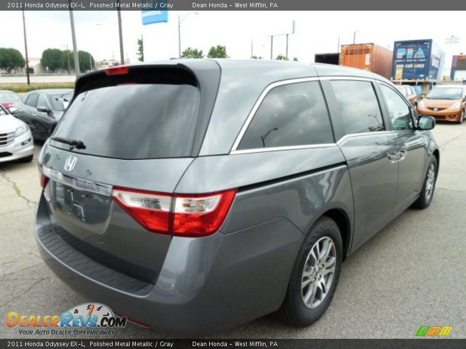 2011 Honda Odyssey EX-L Polished Metal Metallic / Gray Photo #5