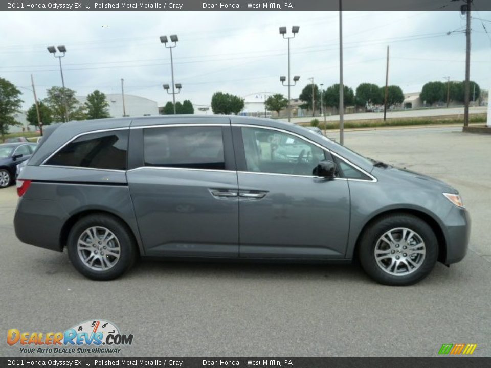 2011 Honda Odyssey EX-L Polished Metal Metallic / Gray Photo #6