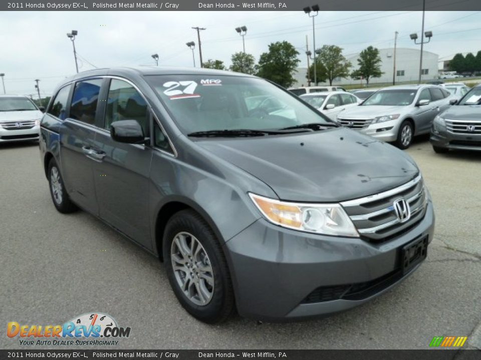 2011 Honda Odyssey EX-L Polished Metal Metallic / Gray Photo #7