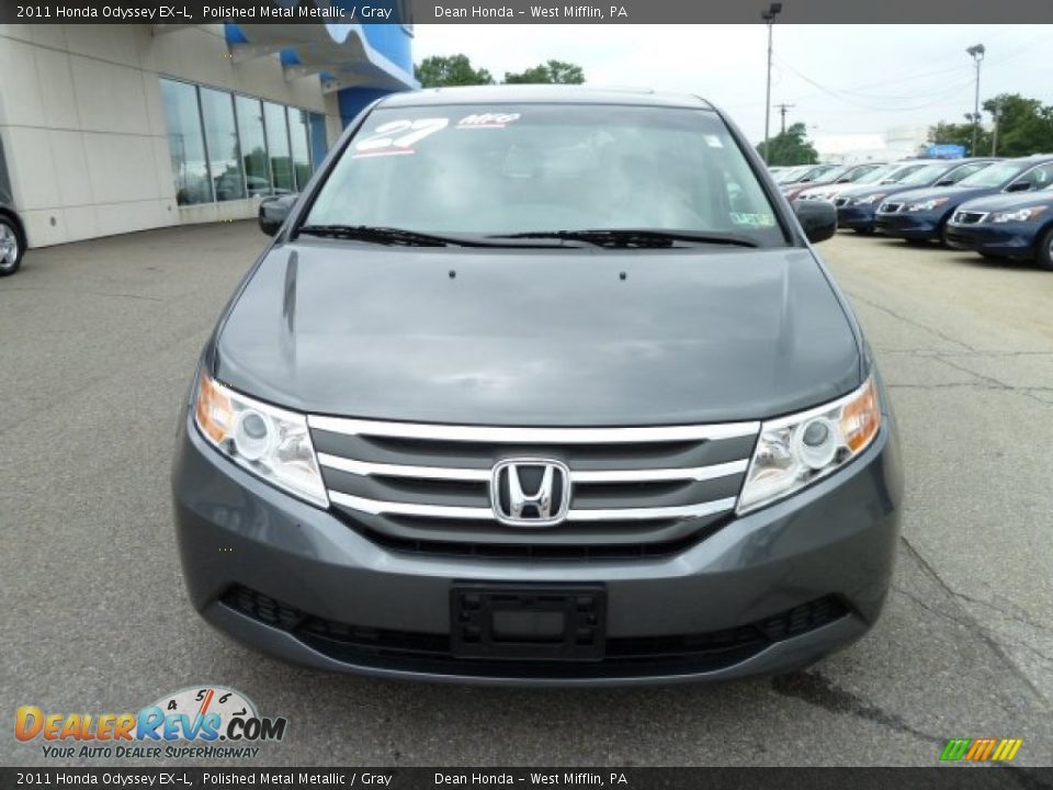 2011 Honda Odyssey EX-L Polished Metal Metallic / Gray Photo #8