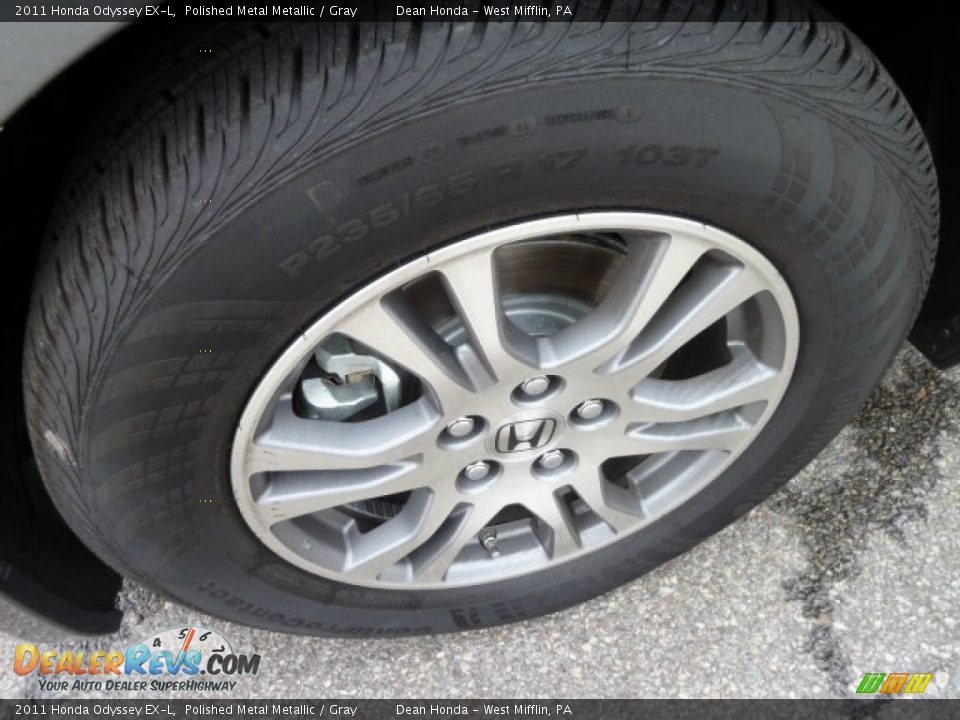 2011 Honda Odyssey EX-L Polished Metal Metallic / Gray Photo #9
