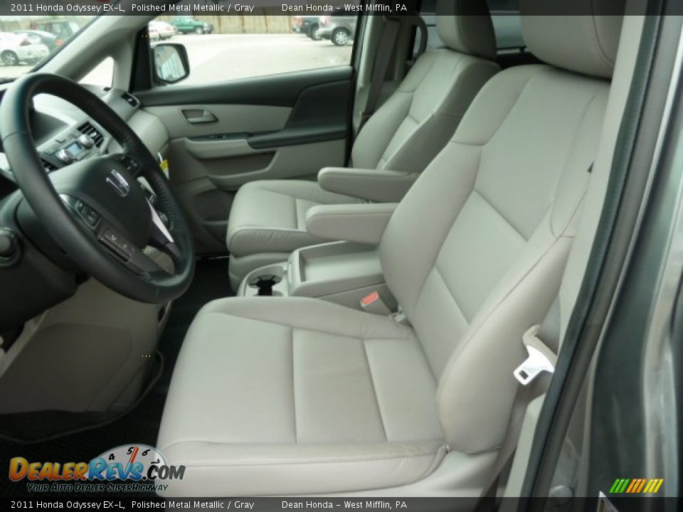 2011 Honda Odyssey EX-L Polished Metal Metallic / Gray Photo #10