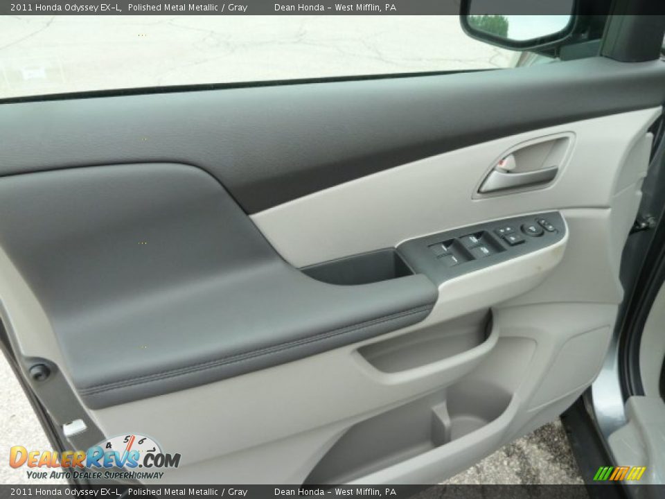 2011 Honda Odyssey EX-L Polished Metal Metallic / Gray Photo #14
