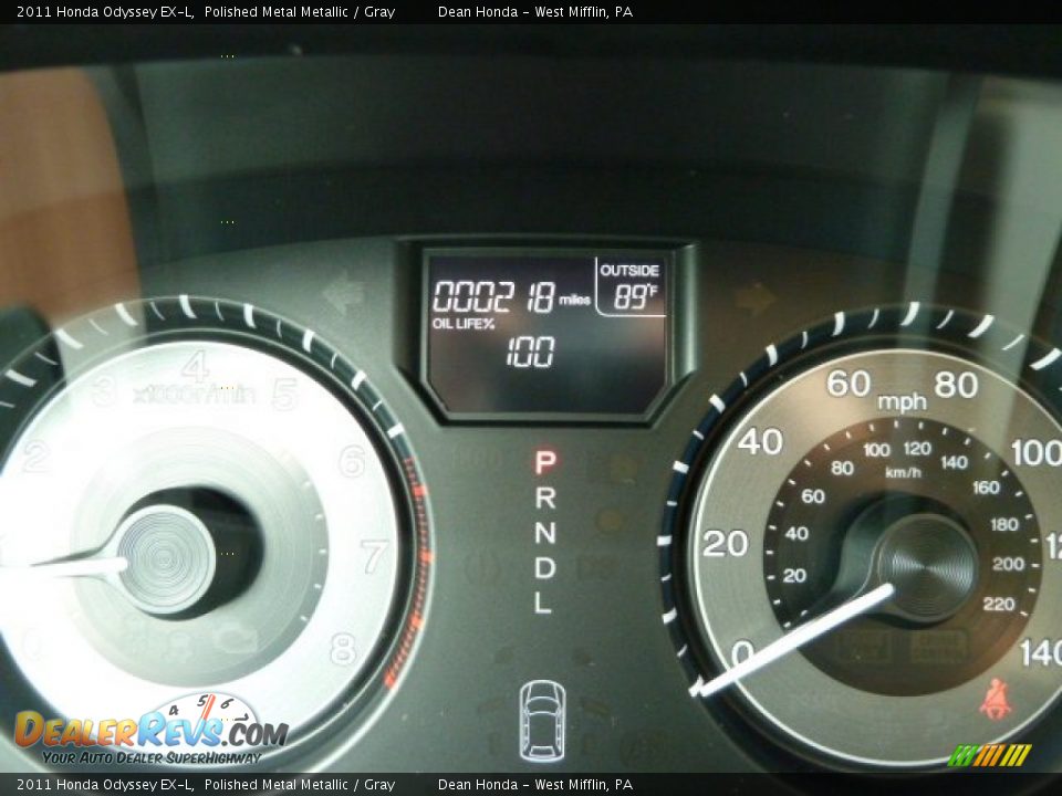 2011 Honda Odyssey EX-L Polished Metal Metallic / Gray Photo #19