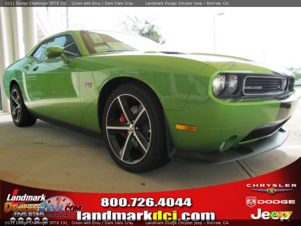 2011 Dodge Challenger SRT8 392 Green with Envy / Dark Slate Gray Photo #1